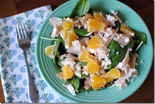 Salad with Panera Asian Sesame Dressing