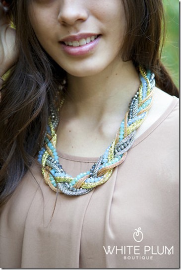 braided necklace