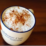 Coffee with cinnamon and foam Coffee with cinnamon and foam
