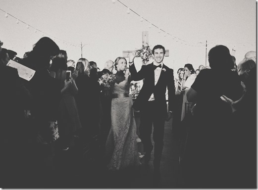 Excited Bride and Groom
