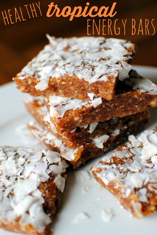 Tropical Energy Bars Peanut Butter Fingers