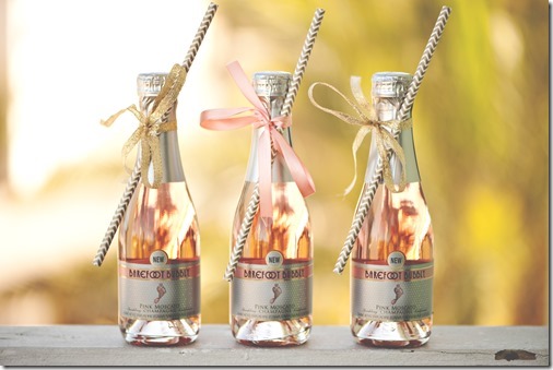 Mini Champagne Bottles for the Bridal Suite