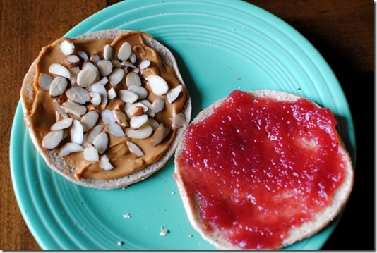 almond butter and jelly