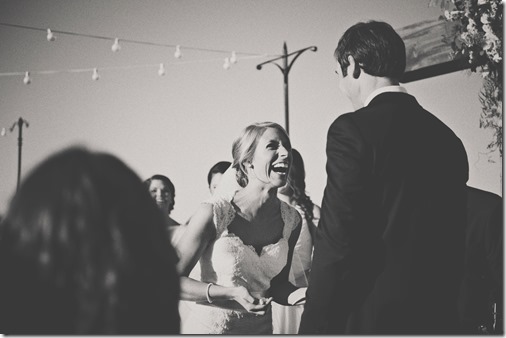handing bride tissues