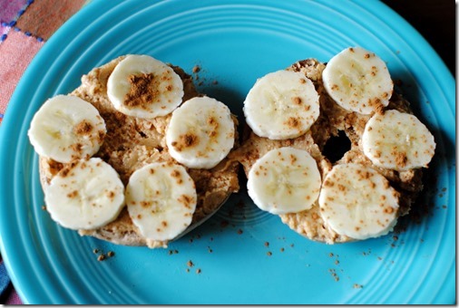 peanut butter banana bagel