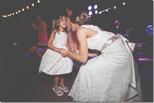 Bride and Flower Girl