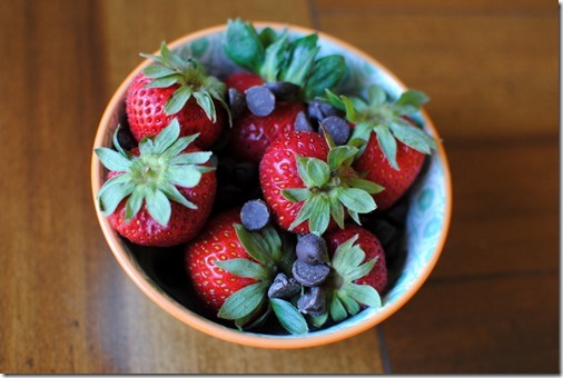 Strawberries and Chocolate Chips
