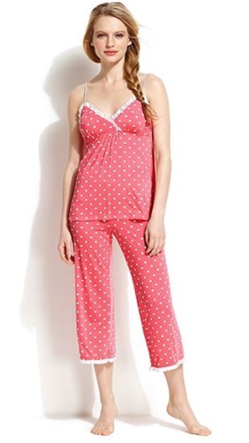 pink polka dot pajamas