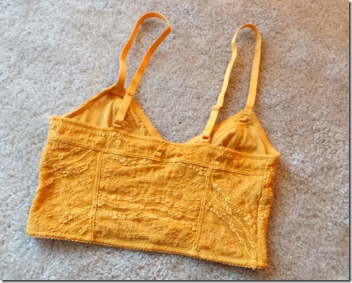 Free People bra yellow