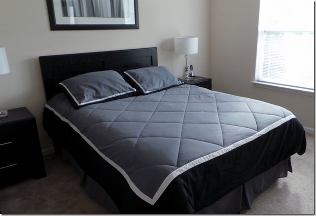 Gray and Black Bedroom