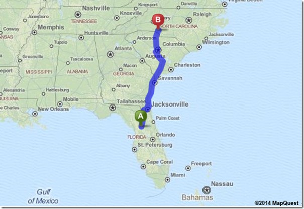 Ocala to Charlotte