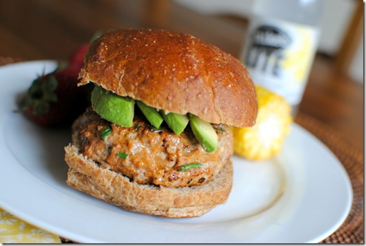 Southwest Turkey Burger with Avocado