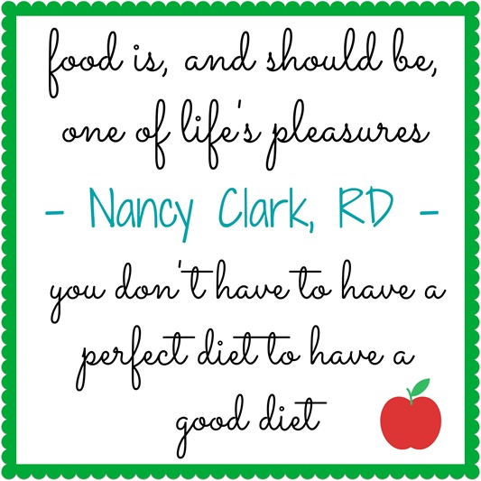 You Don't Have To Have A Perfect Diet To Have A Good Diet