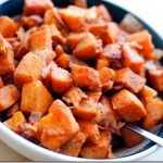Cinnamon Roasted Sweet Potatoes with Bacon Cinnamon Roasted Sweet Potatoes with Bacon