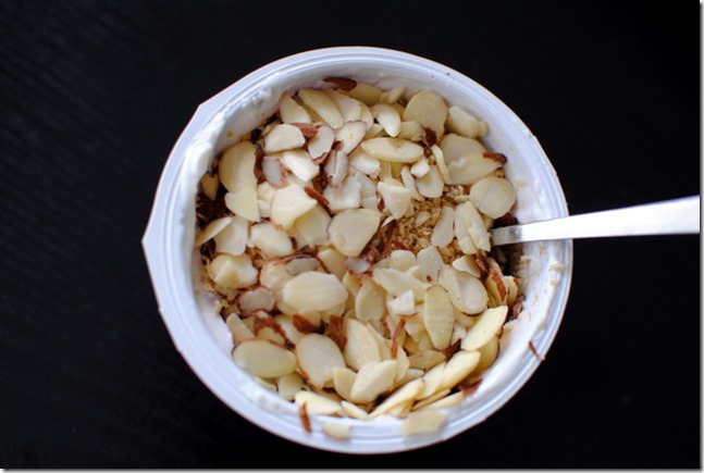 Greek Yogurt with Granola and Almonds