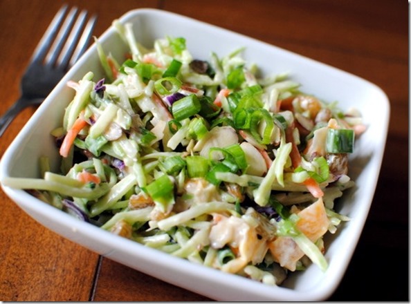 Healthy Asian Crunch Salad with Broccoli Slaw