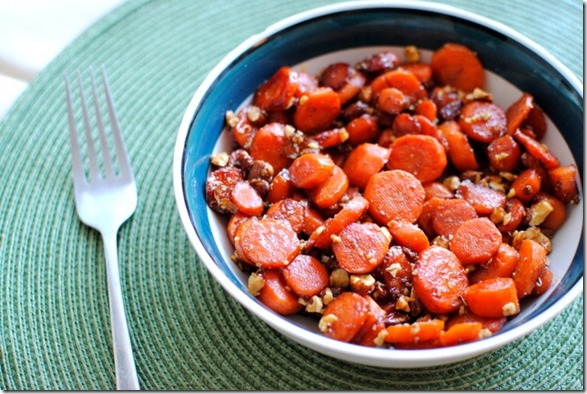Cinnamon Glazed Carrots with Butter Toffee Almonds Cinnamon Glazed Carrots with Butter Toffee Almonds