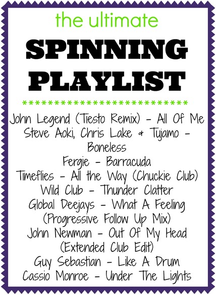 The Ultimate Spinning Playlist