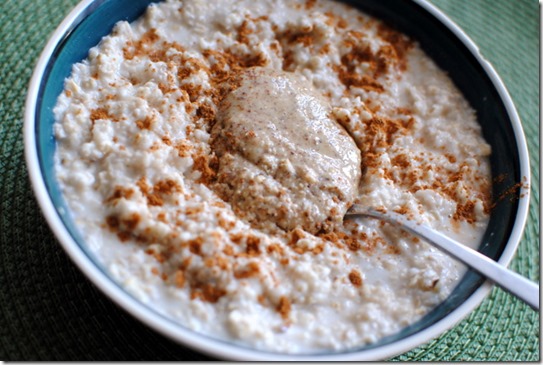 almond butter oatmeal