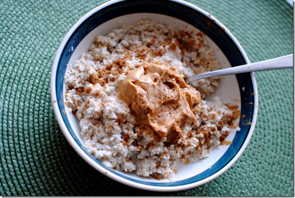 oatmeal with peanut butter
