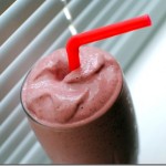 strawberry avocado almond butter smoothie