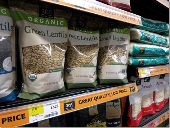 365 brand lentils