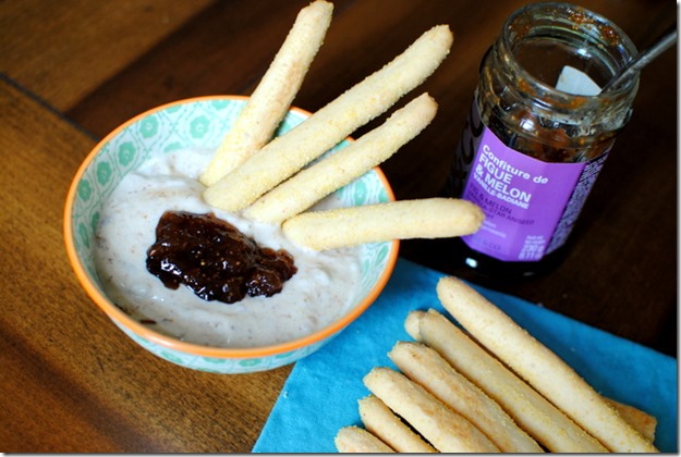 Goat cheese and Fig Dip