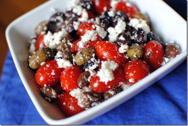 Olive Tomato and Feta Salad