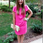 White Plum Pink Shift Dress