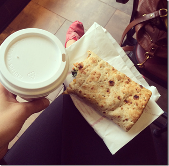 cappuccino spinach feta wrap