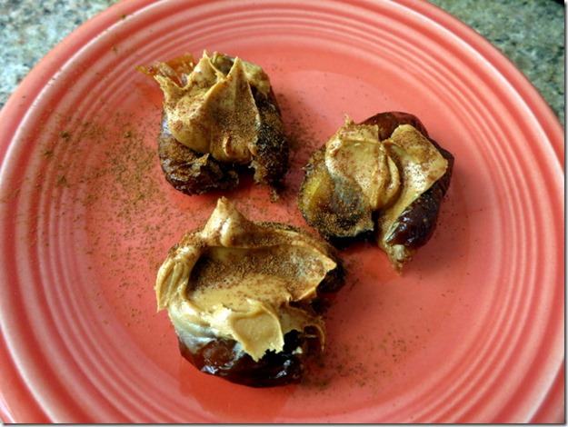 dates and peanut butter