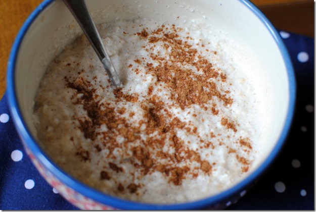 pumpkin pie spice oatmeal