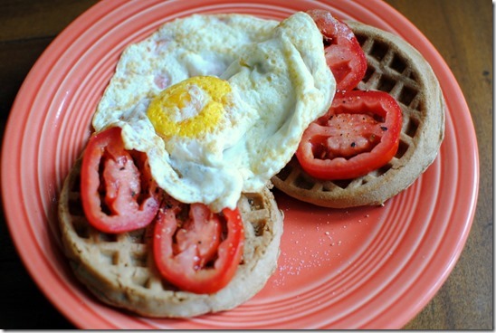 waffle with egg