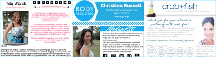 Blogging Media Kit