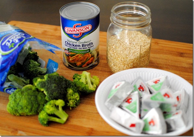Broccoli Cheese Quinoa Ingredients