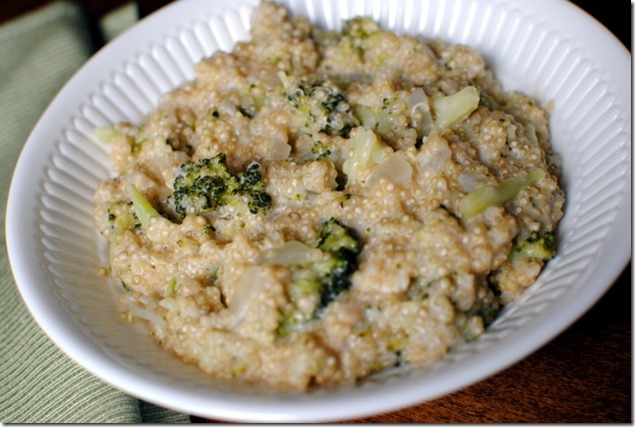 Broccoli Cheese Quinoa Recipe