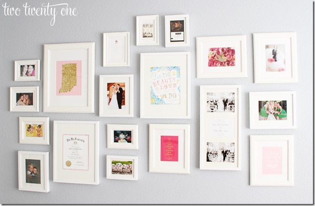 Gallery Wall White Frames