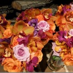 Orange and Purple wedding flowers Orange and Purple wedding flowers