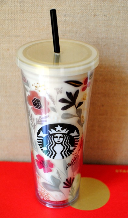 Starbucks Floral Cold Cup Tumbler