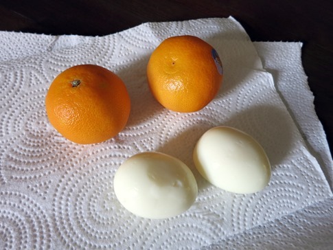 clementines and eggs