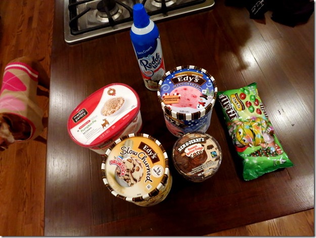 ice cream sundae bar