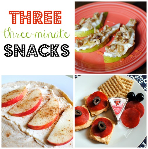 three minute snacks