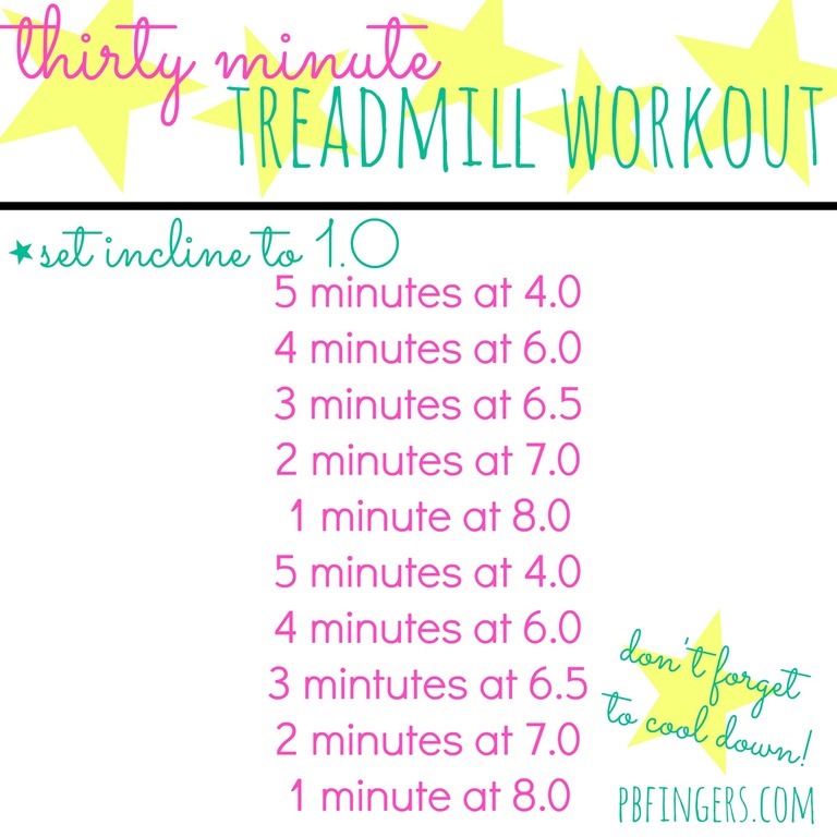 30 minute treadmill workout