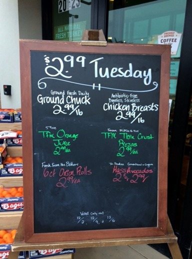 Fresh Market $2.99 Tuesday