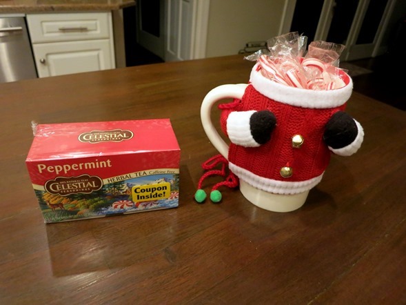 santa mug peppermint tea