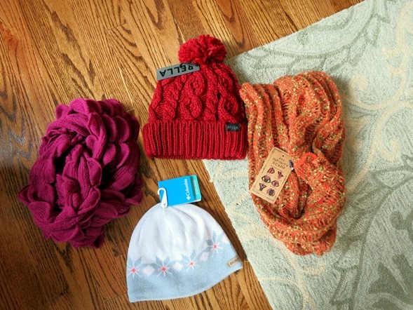 scarves and hats