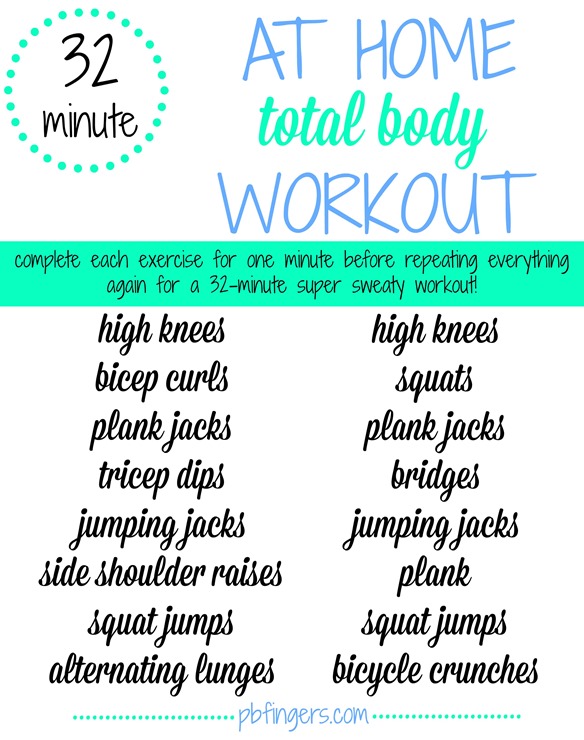 32 Minute At Home Workout