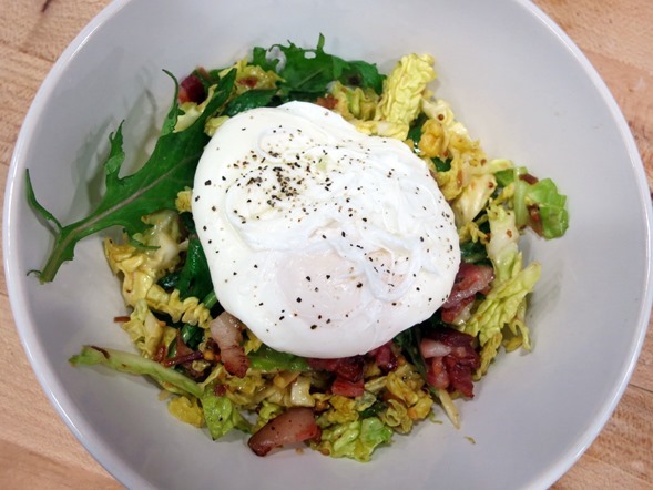 bacon vinaigrette salad