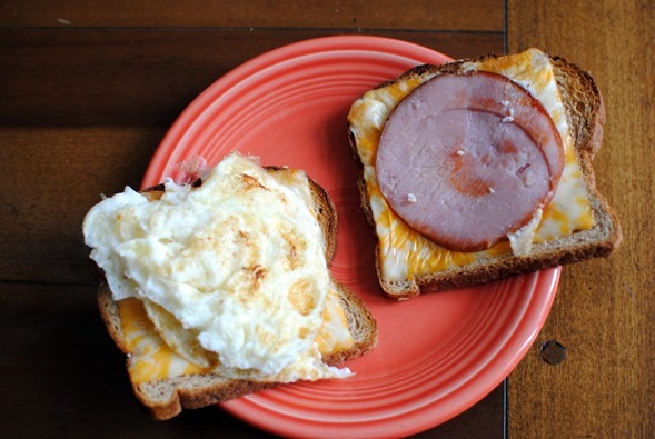 egg white and cheese breakfast sandwich