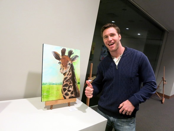 giraffe painting
